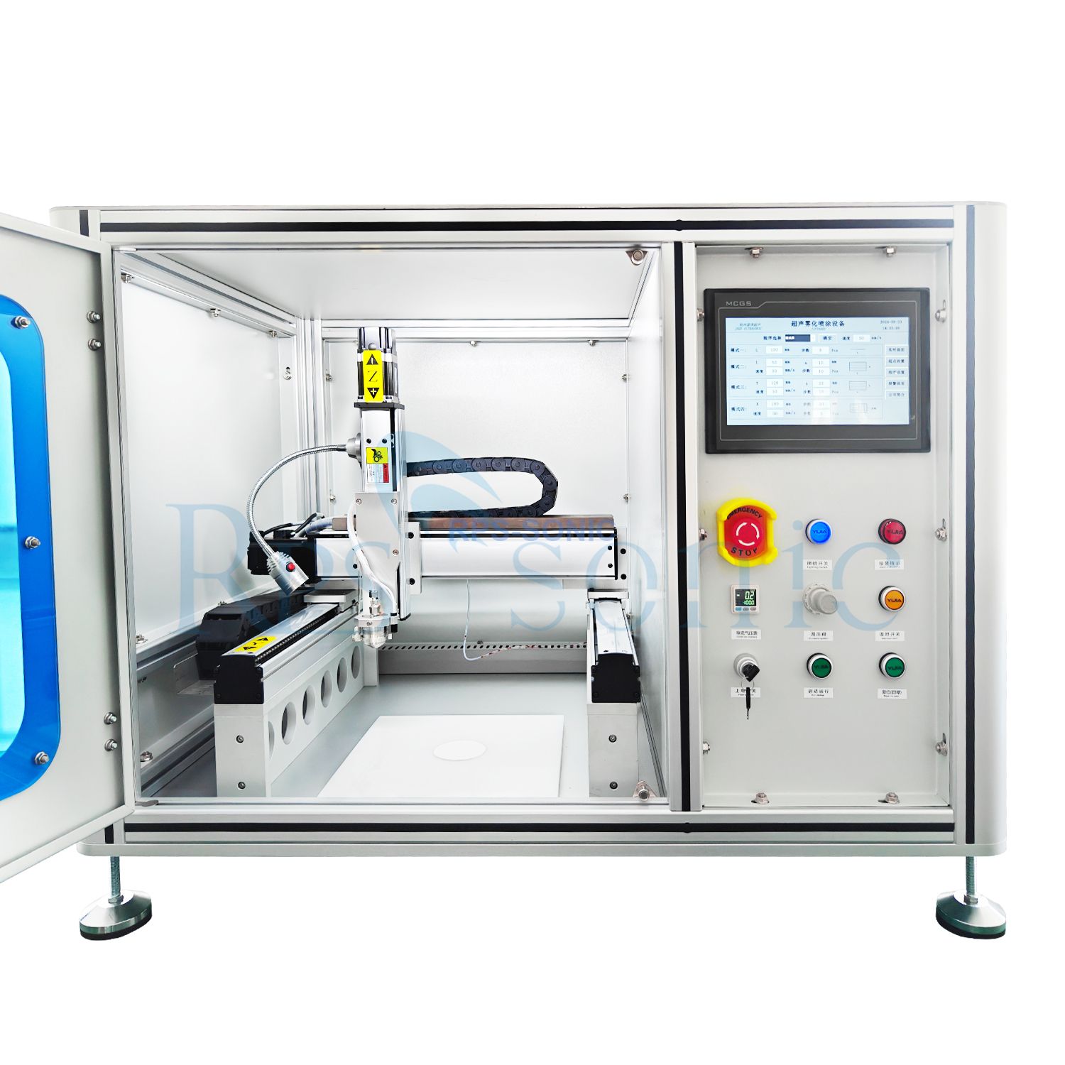 Buse de pulv&eacute;risation ultrasonique de haute pr&eacute;cision, Machine de rev&ecirc;tement par pulv&eacute;risation pour le rev&ecirc;tement de piles &agrave; combustible, atomisation d'air