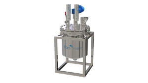 Omogeneizzatore ad ultrasuoni combinato con serbatoio e reattore per emulsione e dispersione