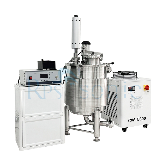 Extracteur ultrasonique industriel d'homog&eacute;n&eacute;isateur d'&eacute;quipement de m&eacute;lange de 50L avec le r&eacute;servoir pour l'extraction de champignon