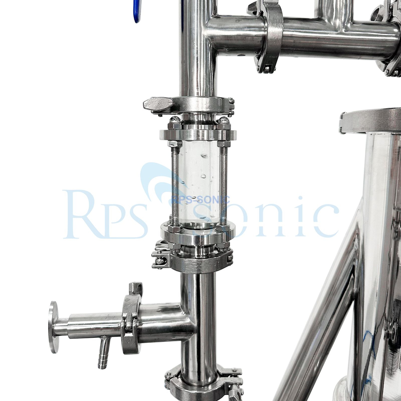 Machine d'homog&eacute;n&eacute;isation ultrasonique haute puissance dans un r&eacute;servoir de 20 L pour l'&eacute;mulsification huile-eau avec refroidisseur